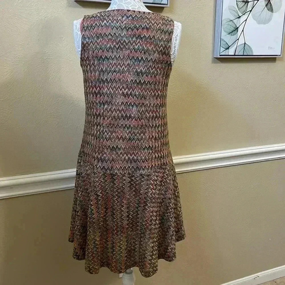 Anthropologie Maeve Westwater Chevron Pattern High Low Knit Flapper D…​ - Picture 7 of 10